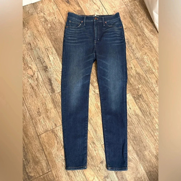 Madewell High Rise Medium/Dark Wash Skinny Jean 28 - Picture 1 of 9